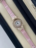 Chopard-Happy-Diamonds-Fionka-Watch-4527-18k-Rose-Gold-Guilloche-MOP-Dial-Pink-Leather-Up