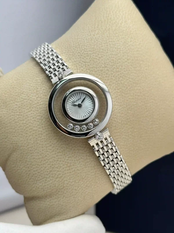 Chopard-Happy-Diamonds-Icons-Watch-4527-18k-White-Gold-Guilloche-MOP-Dial-Diamonds