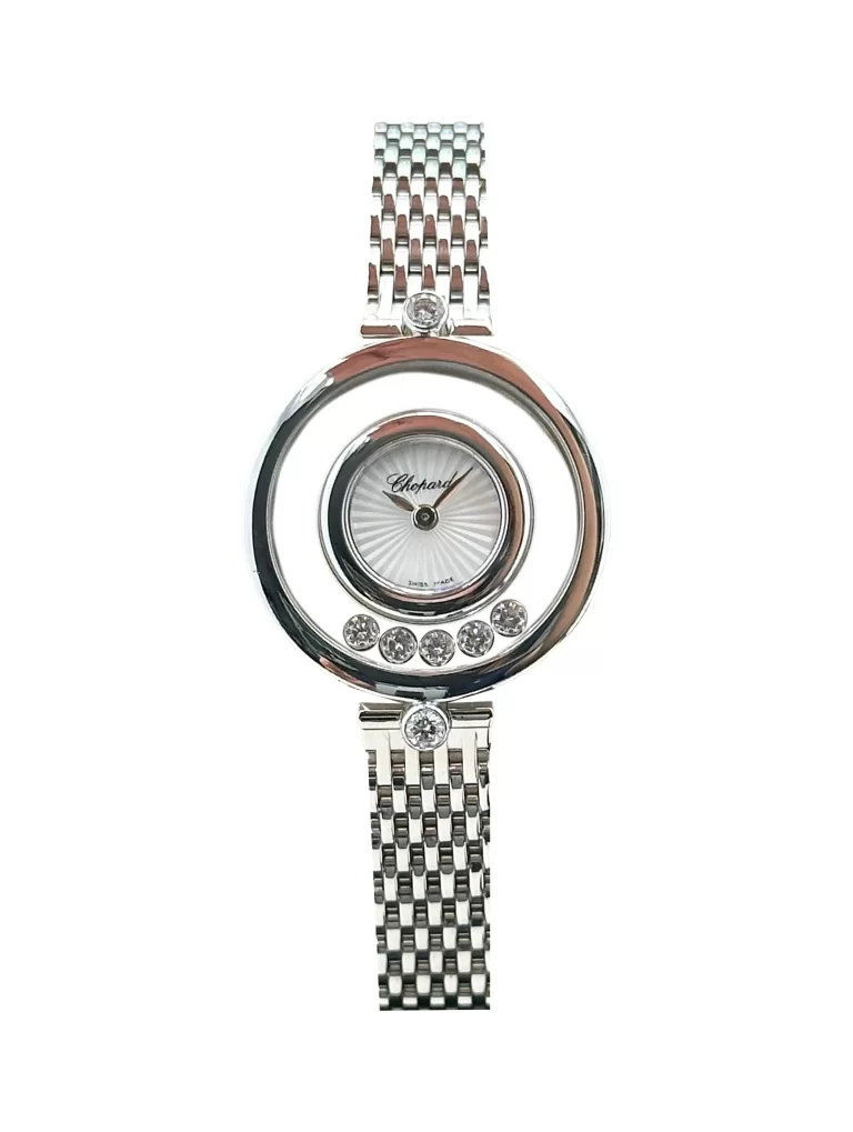 Chopard-Happy-Diamonds-Icons-Watch-4527-18k-White-Gold-Guilloche-MOP-Dial-Diamonds-Quartz
