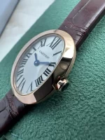 Cartier-Baignoire-Watch-Mini-Model-W8000017-18k-Rose-Gold-Silver-Dial-Crown