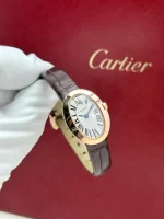 Cartier-Baignoire-Watch-Mini-Model-W8000017-18k-Rose-Gold-Silver-Dial-Hand