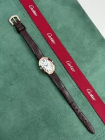 Cartier-Baignoire-Watch-Mini-Model-W8000017-18k-Rose-Gold-Silver-Dial-Up