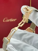 Cartier-Baignoire-Watch-WB520004-Small-Model-18k-Rose-Gold-Diamonds-Silver-Dial-Buckle