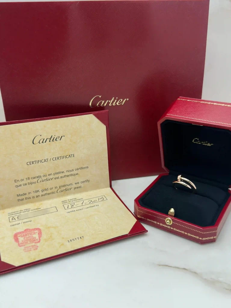 Cartier-Juste-Un-Clou-CRB4092552-Classic-Model-Ring-18k-Rose-Gold-Authentic
