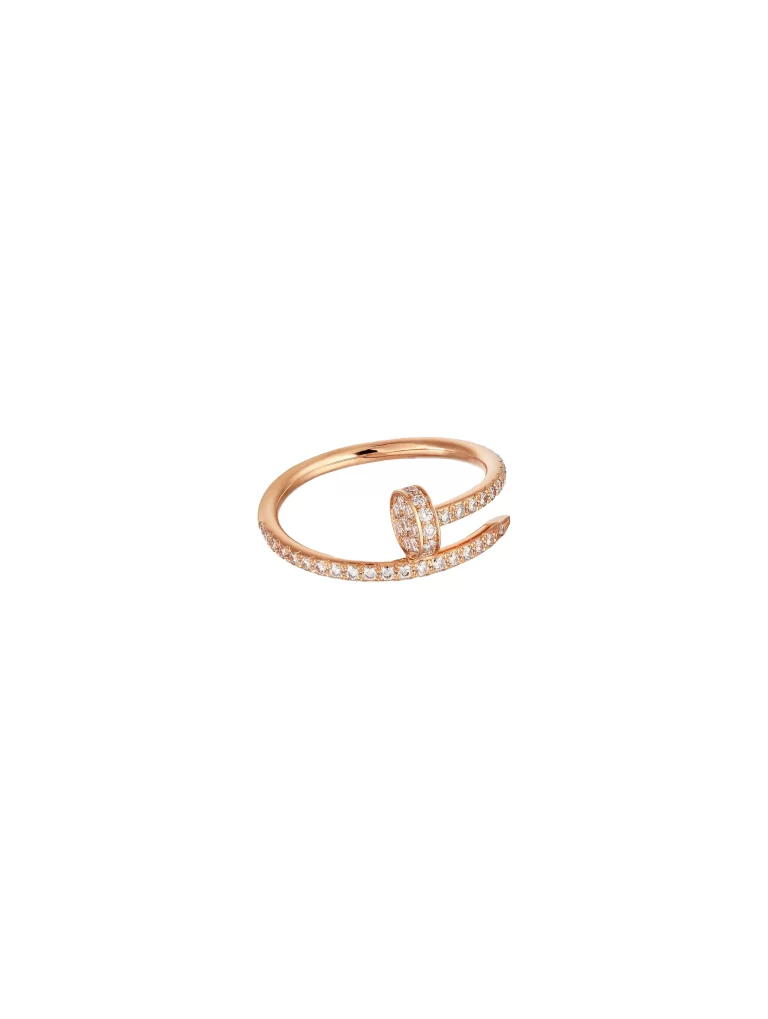 Cartier-Juste-Un-Clou-Ring-Half-Paved-Small-Model-CRB4231454-18k-Rose-Gold-54