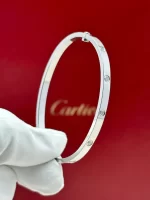 Cartier-Love-Bracelet-10-Diamonds-Small-Model-18k-White-Gold-Hand