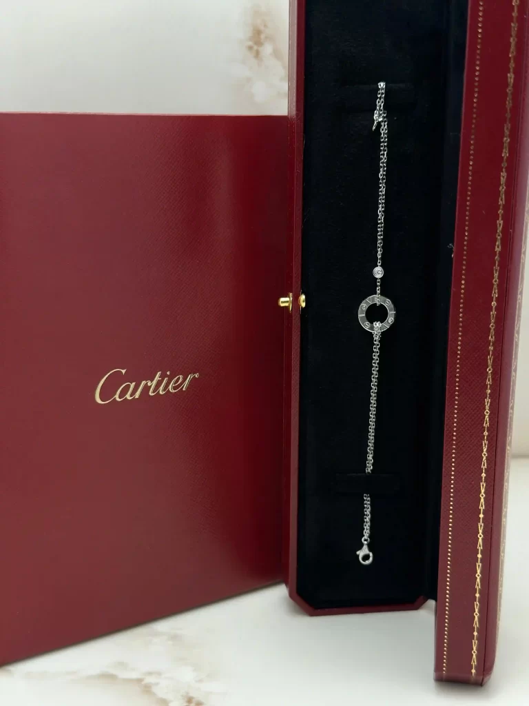 Cartier-Love-Bracelet-2-Diamonds-B6038100-Original-White-Gold