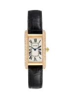 Cartier-Tank-Americaine-Watch-WB701251-Small-Model-18k-Yellow-Gold-Diamonds-Leather-Quartz