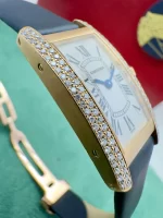 Cartier-Tank-Americaine-Watch-WB701251-Small-Model-18k-Yellow-Gold-Diamonds-Near