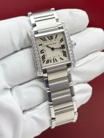 Cartier-Tank-Francaise-Watch-W4TA0009-Steel-Diamonds-Quartz-Medium-Side