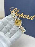 Chopard-Gstaad-Watch-8112-Vintage-18k-Yellow-Gold-Steel-Diamonds