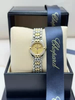 Chopard-Gstaad-Watch-8112-Vintage-18k-Yellow-Gold-Steel-Diamonds-Box