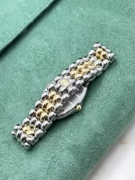 Chopard-Gstaad-Watch-8112-Vintage-18k-Yellow-Gold-Steel-Diamonds-Bracelet