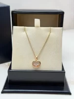 Chopard-Happy-Diamonds-Icons-Necklace-3-Diamonds-18k-Rose-Gold-Front