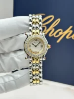 Chopard-Happy-Sport-Watch-8246-Steel-18k-Yellow-Gold-Diamonds-Small-Model-Quartz