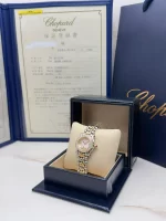 Chopard-Happy-Sport-Watch-8246-Steel-18k-Yellow-Gold-Diamonds-Small-Model-Quartz-Authentic