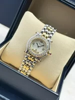 Chopard-Happy-Sport-Watch-8246-Steel-18k-Yellow-Gold-Diamonds-Small-Model-Quartz-Box