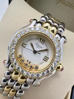 Chopard-Happy-Sport-Watch-8246-Steel-18k-Yellow-Gold-Diamonds-Small-Model-Quartz-Near