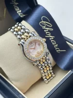 Chopard-Happy-Sport-Watch-8246-Steel-18k-Yellow-Gold-Diamonds-Small-Model-Quartz-Side