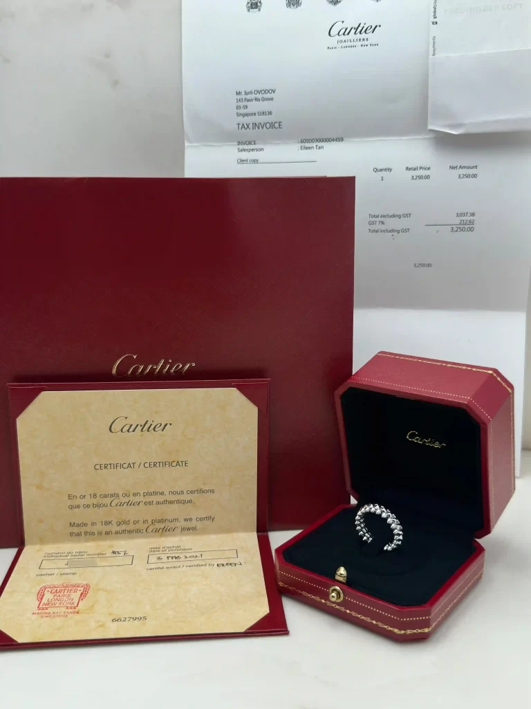 Clash-De-Cartier-Ring-CRB4233152-18k-White-Gold-Small-Authentic