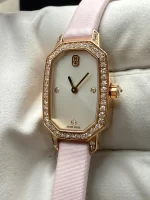 Harry-Winston-Emerald-Watch-18k-Rose-Gold-Diamonds-Crown