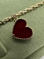 Lucky-Alhambra-Bracelet-VCARD79600-Yellow-Gold-Canelian