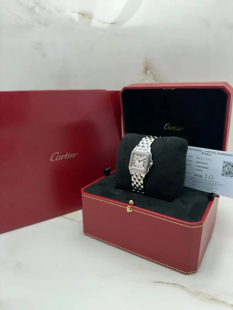 Panthere-De-Cartier-W4PN0008-Diamonds-Watch-Stainless-Steel-Medium-Model-Original