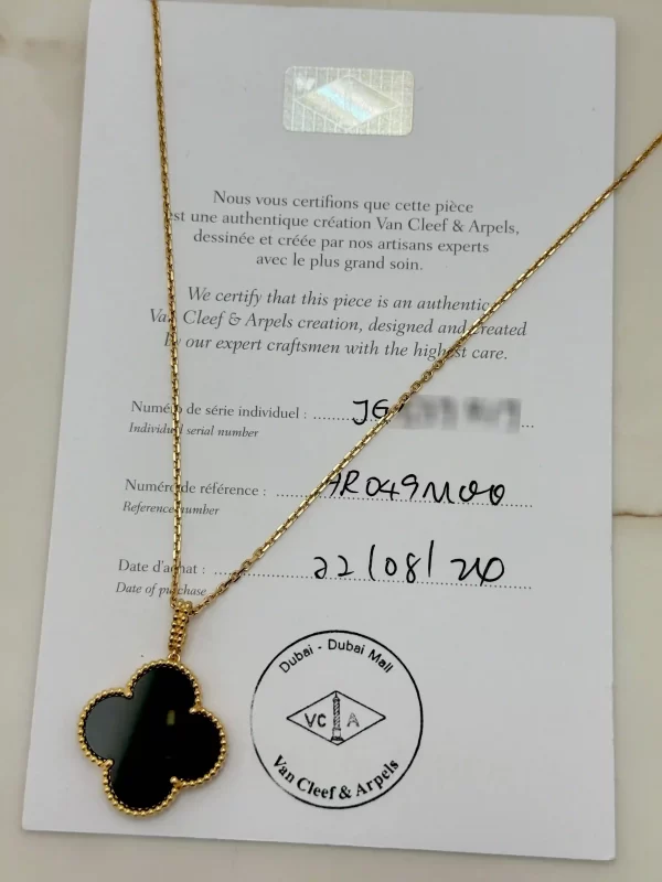 Van-Cleef-Arpels-Magic-Alhambra-Long-Necklace-VCARO49M00-Onyx-18k-Yellow-Gold-Certificate