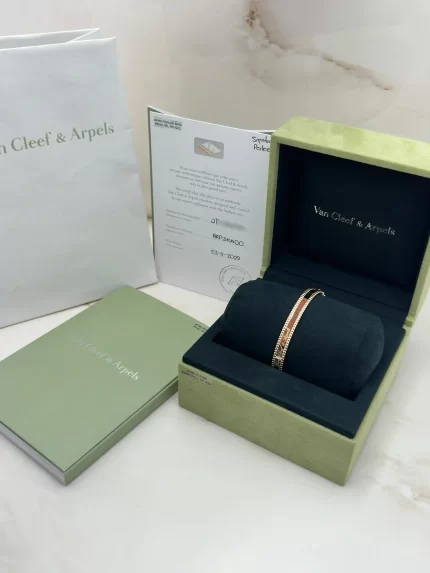 Van-Cleef-Arpels-Perlee-Signature-Bracelet-VCARP3A700-Large-Model-18k-Rose-Gold-Authentic