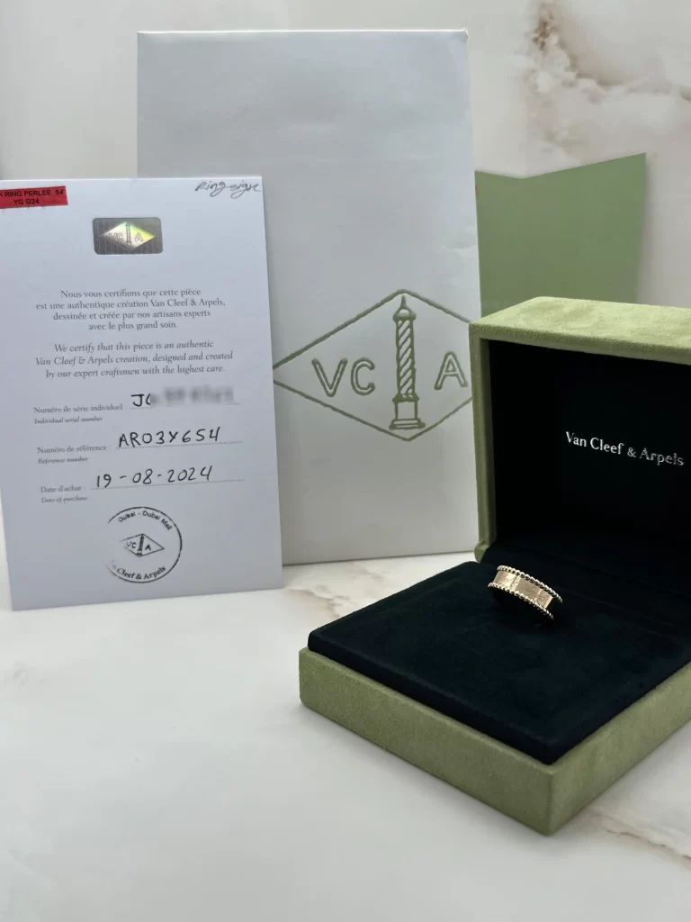 Van-Cleef-Arpels-Perlee-Signature-Ring-VCARO3Y600-18k-Yellow-Gold-Original