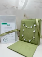 Van-Cleef-Arpels-Vintage-Alhambra-10-Motifs-Necklace-VCARF48500-18k-White-Gold-MOP-Original