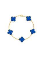 Van-Cleef-Arpels-Vintage-Alhambra-Bracelet-5-Motifs-VCARP34900-18k-Yellow-Gold-Blue-Agate-17