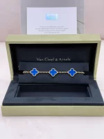 Van-Cleef-Arpels-Vintage-Alhambra-Bracelet-5-Motifs-VCARP34900-18k-Yellow-Gold-Front-Box