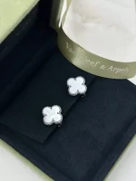 Van-Cleef-Arpels-Vintage-Alhambra-Earrings-VCARF48600-White-Gold-MOP-Box