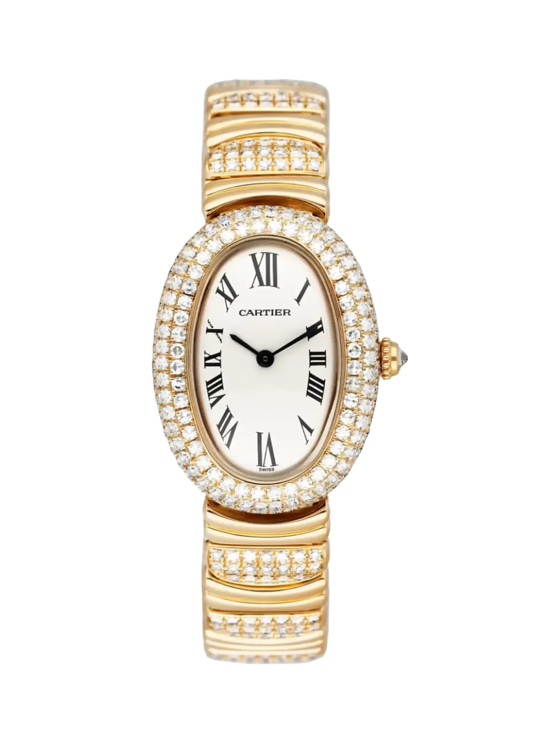 Cartier-Baignoire-Ladies-Watch-18k-Yellow-Gold-Diamonds-Quartz Cartier-Baignoire-Ladies-Watch-18k-Yellow-Gold-Diamonds-Quartz