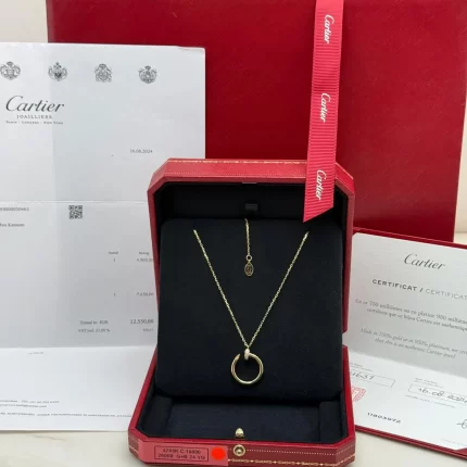 Cartier-Juste-Un-Clou-Pendant-B7224889-Diamonds-18k-Yellow-Gold-Authentic
