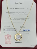 Cartier-Love-Pendant-B7014200-18k-Yellow-Gold-Certificate