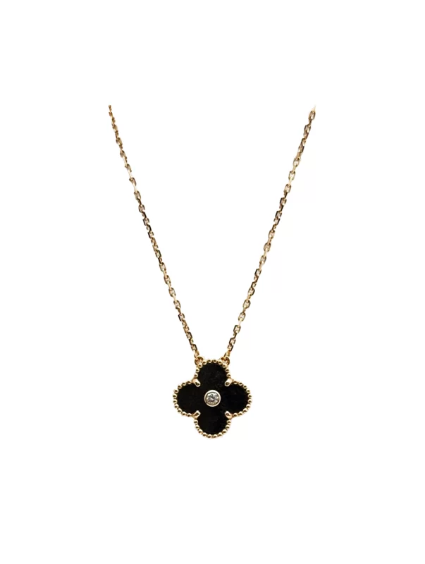 Van-Cleef-Arpels-Alhambra-Limited-Edition-Pendant-ARPGT000-18k-Yellow-Gold-Gray-MOP-Diamond