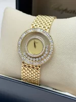 Vintage-Chopard-Happy-Diamonds-Watch-18k-Yellow-Gold-Diamonds-Quartz