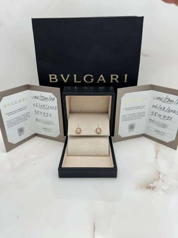 Bvlgari-Bvlgari-Earrings-354731-18k-Rose-Gold-Authentic