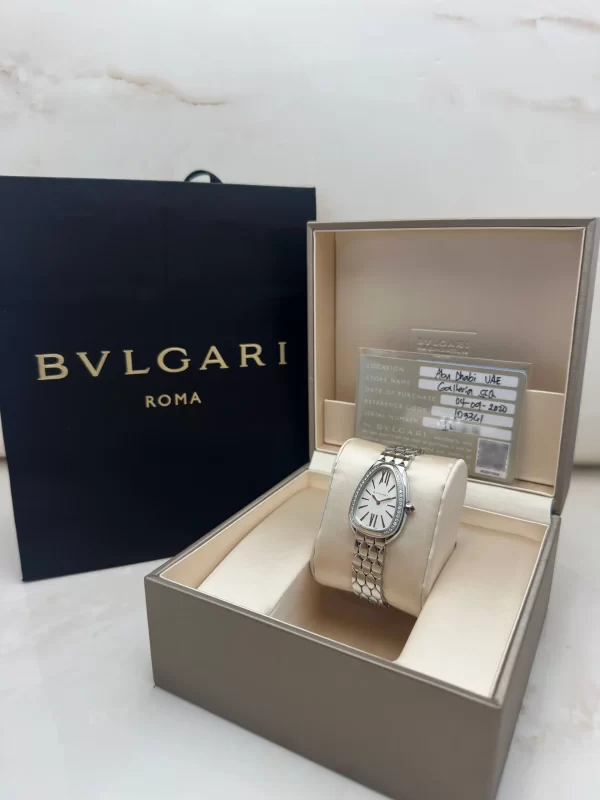 Bvlgari-Serpenti-Seduttori-Watch-103341-Stainless-Steel-Diamonds-Original
