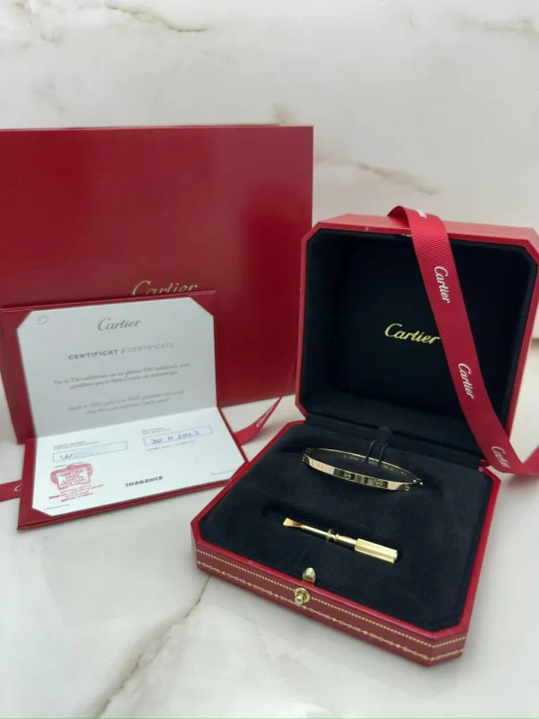 Cartier-Love-Bracelet-CRB6079116-18k-Yellow-Gold-Small-Model-Original