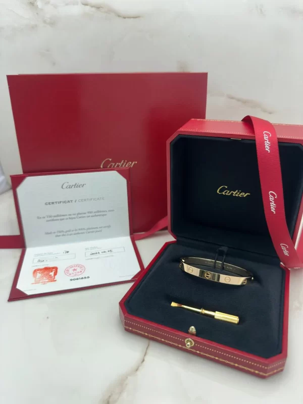 Cartier-Love-Bracelet-Classic-Model-CRB6067517-18k-Yellow-Gold-Original