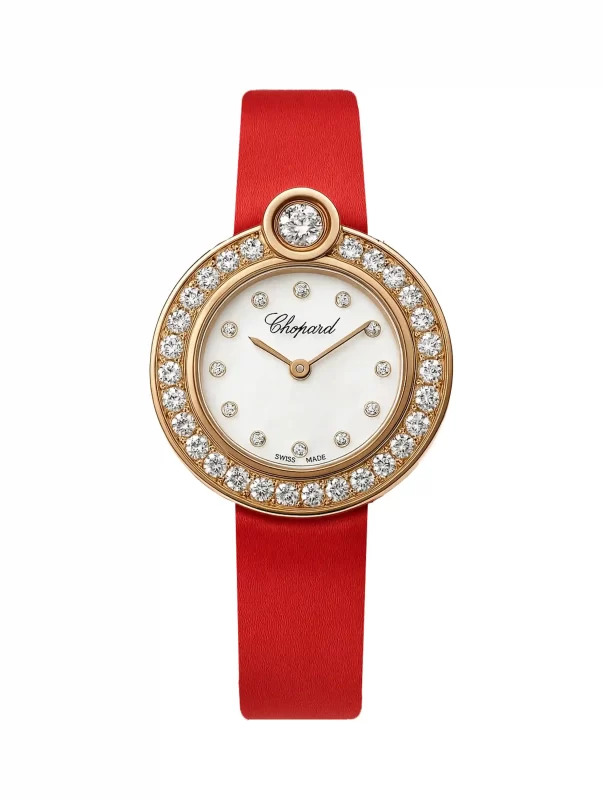 Chopard-Happy-Diamonds-Watch-204407-5002-18k-Rose-Gold-MOP-Dial-Quartz-Satin-Strap