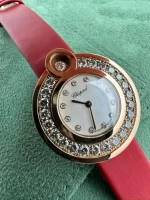 Chopard-Happy-Diamonds-Watch-204407-5002-18k-Rose-Gold-Quartz-Satin-Strap