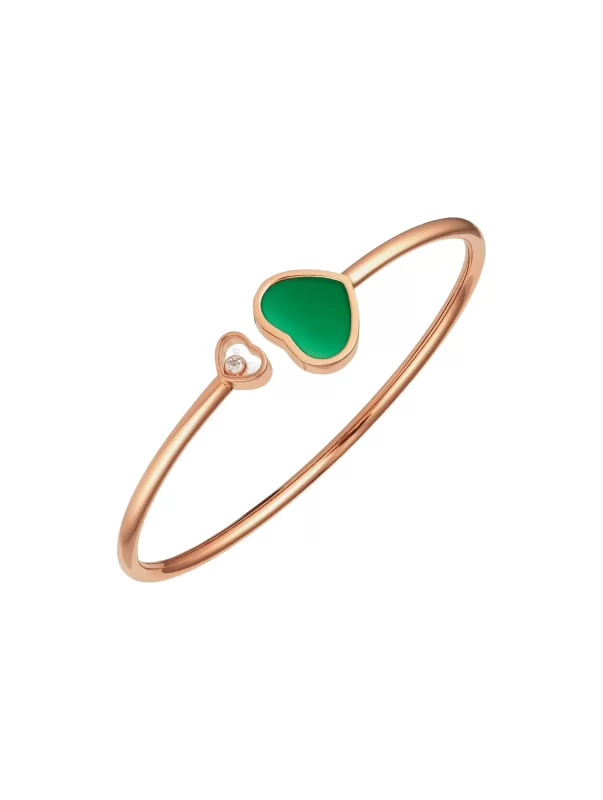 Chopard-Happy-Hearts-Bangle-857482-5103-Medium-Size-Diamond-18k-Rose-Gold-Green-Chalcedony-17
