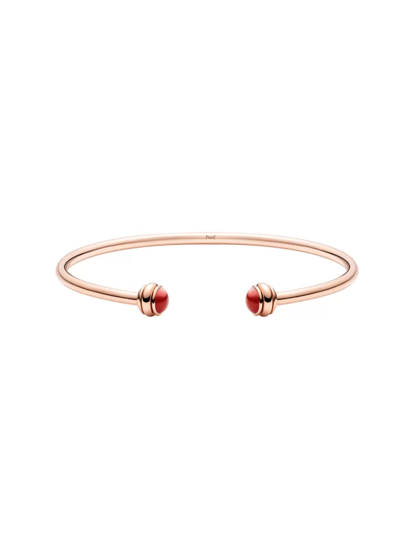 Piaget-Possession-Open-Bangle-G36PC500-18k-Rose-Gold-Red-Carnelian-16