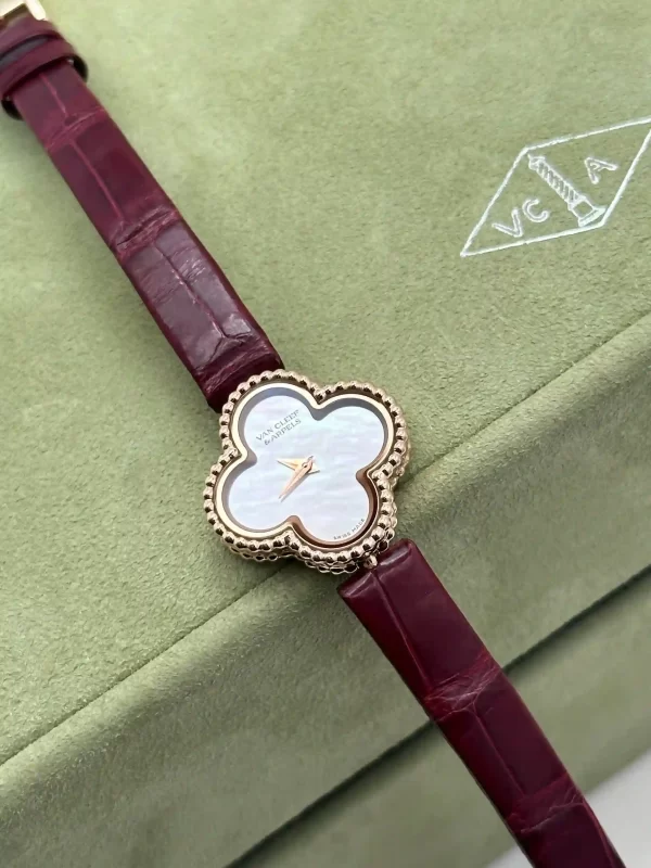 Van-Cleef-Arpels-Sweet-Alhambra-Watch-VCARO8SF00-18k-Rose-Gold-MOP-Dial-Leather