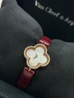 Van-Cleef-Arpels-Sweet-Alhambra-Watch-VCARO8SF00-18k-Rose-Gold-MOP-Dial-Leather-Box
