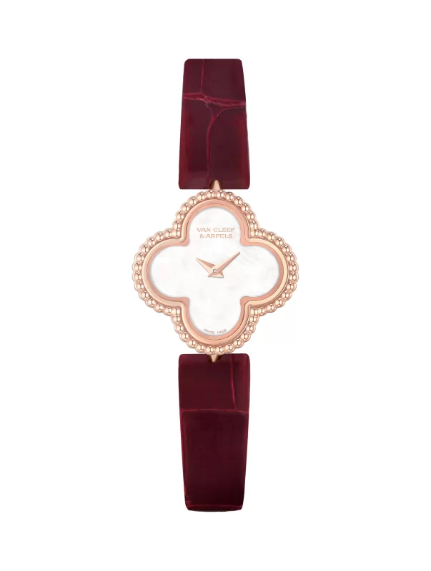 Van-Cleef-Arpels-Sweet-Alhambra-Watch-VCARO8SF00-18k-Rose-Gold-MOP-Dial-Leather-Quartz